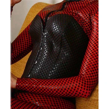 Sexy Wetlook PVC Lateksa Bodysuit Sievietes ķermeņa uzvalks karstā erotiska Atvērt Kājstarpes Naktsklubs, Deju apģērbi Mākslīgās Ādas Apakšveļas Fetiša Tērpu