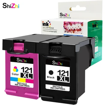 SHIZHI Atjaunotas Tintes Kasetnes Nomaiņas HP 121 XL 121xl HP Deskjet D2563 F4283 F2423 F2483 F2493 F4213 F4275 F4283