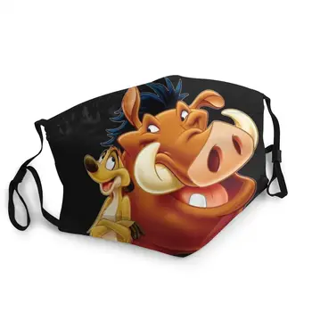 Simba Lion King Dziesmu un Deju Drāma Filmas Mascarilla Maska Masque Smieklīgi Karikatūra Timon Un Pumbaa Maskas Anti nepievelk putekļus Maska