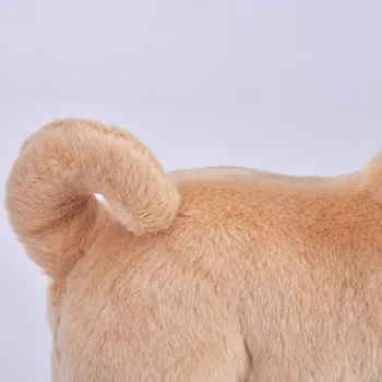 Simulācijas Plīša suns mopsis mīksto apdruka lelles dzīvnieku plīša rotaļlietas bērniem dāvanu