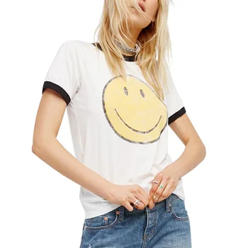 Smaids Sejā T Krekls Sieviešu Vasaras Modes Estētisko Grafiskais Kawaii Gudrs Vintage Retro Baltu Kokvilnas Topi Apģērbi Sieviešu Plus Izmēra