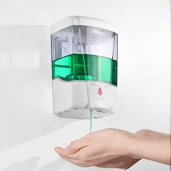 Smart Želeja Alkohola Dezinfekcijas līdzeklis Roku Sanitizer Automātisko Sensoru Ziepju Dozators 700ml piestiprināt pie Sienas, Ziepju Dozators