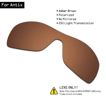 SmartVLT Polarizētās Saulesbrilles, Rezerves Lēcas Oakley Antix - Dzintara Brūna