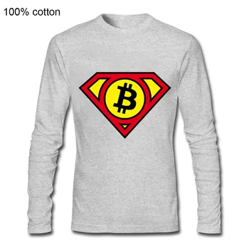 Smieklīgi dizains print garām piedurknēm T krekls super bitcoin varonis Tshirt Vasaras moderns cilvēks, kokvilnas t-krekls populārākie zēnu, atlaides