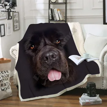 Smieklīgi suņu Vilnas Segu 3D pilnībā iespiests Valkājamas Segu Pieaugušie/bērni Vilnas Segu kritums shippng stila -2