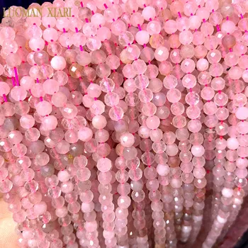 Soda AAA Dabīgs Akmens Krelles Ametists rozā Kvarca Turmalīna Topāzs Slīpētas Pērles Rotaslietas Pieņemšanas DIY Aproce, kaklarota