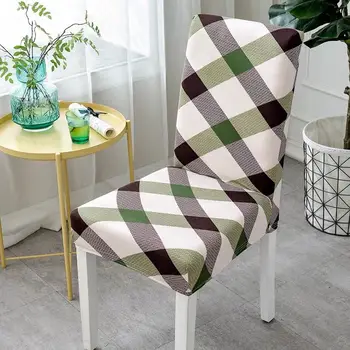 Spandex krēslu segtu universālā elastīgs krēsla pārsegs virtuves elastīgs krēslu segtu dzīvojamās istabas krēsla pārsegs noņemams krēsla pārsegs