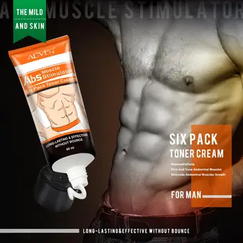 Spēcīgs ABS Muskuļu Stimulācijas Krēms Pret Celulītu, Muskuļu Spēcīgu Slimming Cream Sešus Pack Tonera Krēms Apdegums Tauku Svaru Zaudēt Želeja