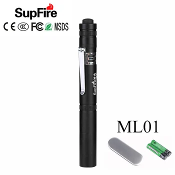 Supfire Medicīnas Lukturīti Ērts Pen Gaismas ML01 Mini Māsu Pārbaudes LED Lukturītis Profesionālo 2*AAA Baterijas