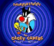 Sylvester & Tweety Šajā Izvairīgs Kaperi 16 bitu MD Spēles Karti Uz Sega Mega Drive Genesis