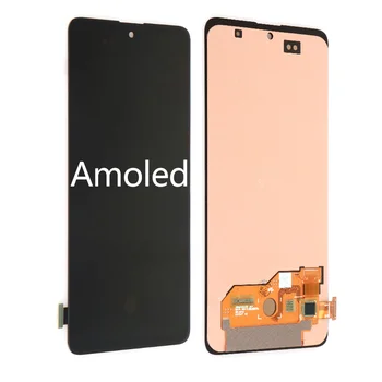 Sākotnējā AMOLED Galaxy A51 LCD ar rāmi Digitizer Sensors Montāžas Samsung A51 Displejs A515 A515F A515F/DS,A515FD A515F