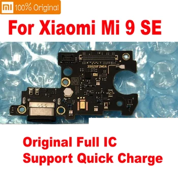 Sākotnējā Labākais Darba Uzlādes Ports USB Lādētāju Valdes Flex Kabelis Xiaomi Mi9 SE Mi9SE Doks Spraudsavienojumu Ar Mikrofonu