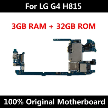 Sākotnējā Ulocked Par LG G4 Mātesplati 32gb H815 Loģikas Plates LG G4 Ar Android Sistēmu Pilnībā Pārbaudīta
