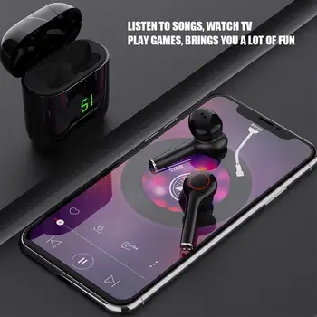 Taisnība, Bezvadu austiņām TWS Bluetooth Austiņas brīvroku austiņas trokšņa slāpēšanas Earbuds ar mikrofonu ios android Tālrunis