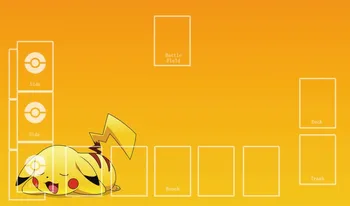 Takara Tomy PTCG Piederumi Pokemon Playmat Kāršu Galda Spēle Pikaču Apelsīnu Rotaļlietas Bērniem