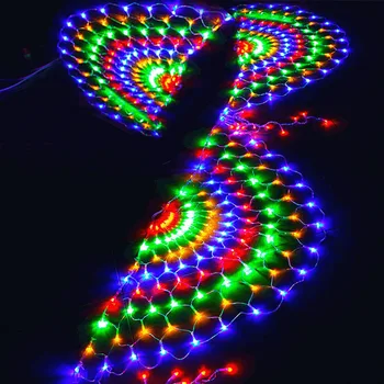 Thrisdar Pāvs LED Neto Acs String Gaismas 3M*0.5 M 424LED Āra Ziemassvētku Neto Gaismas Pusi, Kāzu Aizkaru Pasaku Gaismas