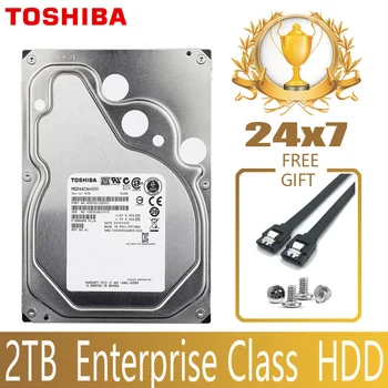 TOSHIBA 2TB Uzņēmumu Klases Cietā diska Diska HDD HD Iekšējā SATA III 7200rpm lielu 128M 3.5