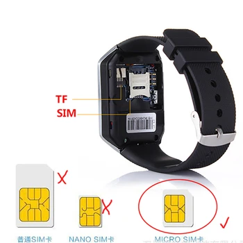 Touch Screen Smart Skatīties dz09 Ar Kameru, Bluetooth rokas Pulkstenis SIM Kartes Smartwatch Ios Android Telefoniem Supp