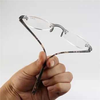 Tr90 Lasīšanas Brilles Sievietēm, Vīriešiem, Ultravieglajiem Bendable bez apmales Augstas Kvalitātes Nosepad Modes Anti Blu Anti Faitgue 1 2 3 4