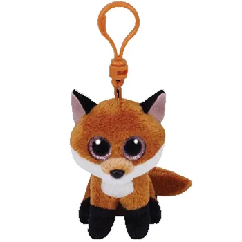 Ty Slidens Fox Klipu Plīša Dzīvnieku Rotaļlietas, Pildīti Keychain Lelle Dāvanu 15cm