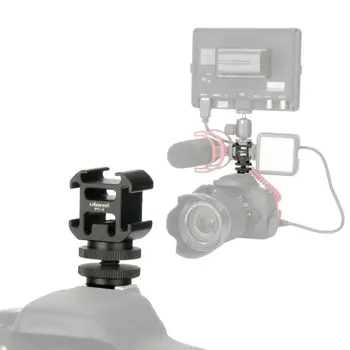 Ulanzi PT-3S Triple Karstā/Aukstā Apavu Mount Adapteri Paplašināt Monitoru, Mic Video Gaisma Nikon Canon Sony DSLR Kameru Piederumi