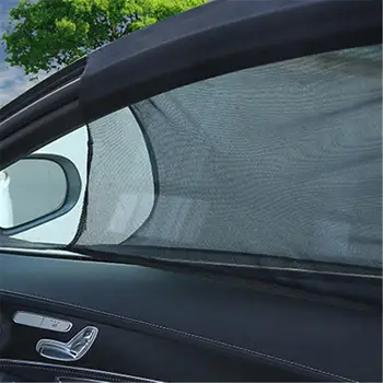 Universālā 4GAB Automašīnas Priekšējā Aizmugures Sānu Logs ar UV Aizsardzību, kas saulessarga Ēnā Acs Segtu Anti-moskītu Saulessargs, Automašīnas Loga Aizkars