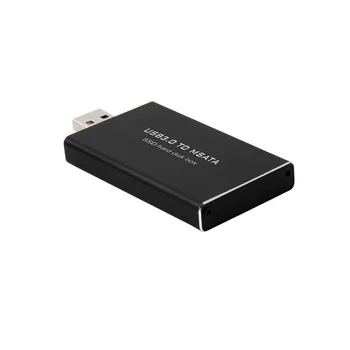USB 3.0 mSATA SSD Cieto Disku Kastes Pārveidotāja Adapteris Būra Ārējā Gadījumā 1gab.