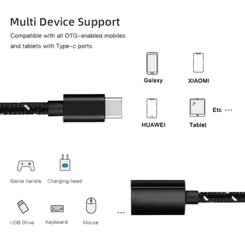 USB3.1 OTG Adapteri USB C Tipa Vīriešu USB 3.1 Sieviete Datu Kabelis, MacBook Pro, SAMSUNG, Ņemiet vērā, 20 S20 Ultra XIAOMI USB-C Adapteri