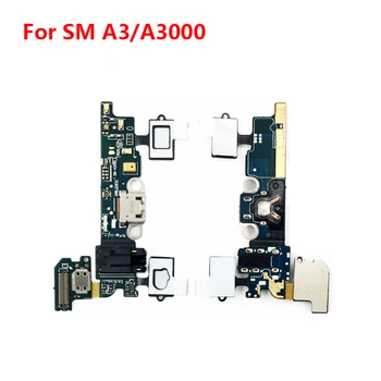 Uzlādēšana caur USB Portu Flex Kabelis Samsung Galaxy A3. gadam A300F A3000 A300FU A300M A300H Lādētāju Dock Connector Flex Cable Daļas
