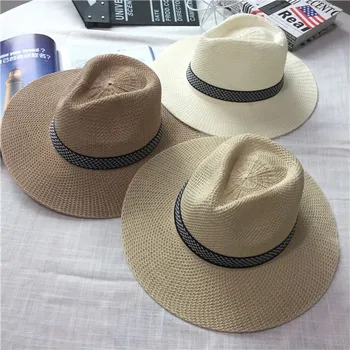Vairumtirdzniecības Modes Vīriešu Āra Kokvilnas Valsts vīriešu etniskā vēja, saules cepure, cepure, sauļošanās brīvdienu dobi Džeza cepure, salmu cepure