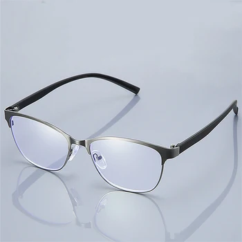 Var Ziedu Sakausējuma Cat Eye Lasīšanas Brilles Retro Metāla Tālredzības Brilles Anti-Zilo Briļļu Modes Sieviešu Eeyeglasses Rāmis