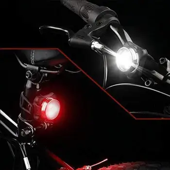 Velosipēda Priekšējo lukturu 3 Režīmi USB Lādējamu Drošības Brīdinājuma Gaismas bike velosipēdu atpakaļ gaismas aksesuāri
