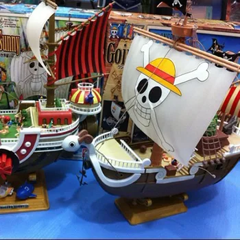 Viens Gabals Iet Priecīgus Tūkstoši Saulains Luffy Pirātu Kuģa Modelis Laivu Rīcības Attēls Kolekcionējamus Rīcības Attēls Kolekcionējamus Modelis Rotaļlietas