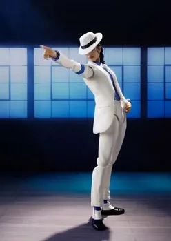 Vīrietis Dievs Michl SHF Michael Jackson Raitu Noziedzīgo Moonwalk Anti-gravitācijas Rīcības Attēls Modelis Rotaļlietas Lelle, Garāža Komplekts Apdare