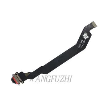 WANGFUZHI Oriģinālu par OnePlus 6 6T USB Ports Uzlādes Doks Ostā Flex Cable Rezerves Daļa Vienam Plus 6 6T