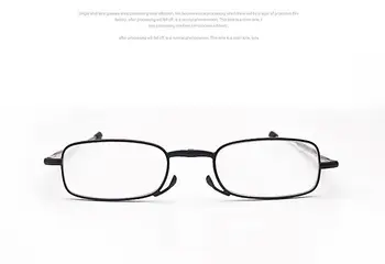 WEARKAPER Titāna Sakausējuma Rāmis Locīšanas Palielināmo Kompakts Lasīšanas Brilles Sievietēm, Vīriešiem Lasītājs Mini Grūti, Ja Dioptriju 1.0-4.0