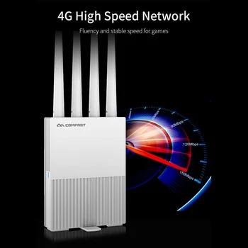 WiFi Maršrutētāja WAN LAN Bezvadu Tīkla Paplašinātājs SIM Kartes E3 4G LTE+2.4 G COMFAST Sadzīves Datoru Drošības Daļas