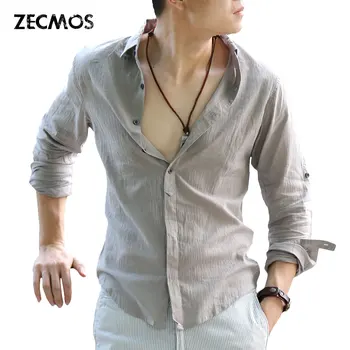 Zecmos Kokvilnas Veļa, Krekli Cilvēks Vasaras Balts Krekls Sociālo Džentlmenis Krekli Vīriešu Ultra Plānas Ikdienas Krekls Britu Modes Apģērbi