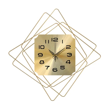Zelta Lielu Radošo Sienas Pulkstenis Ziemeļvalstu Luksusa Sienas Pulkstenis ar Modernu Dizainu Klusums Radošajā Virtuvē Horloge Sienas Mājās Skatīties BA60WC