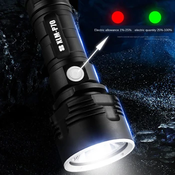 ZHIYU Super Jaudīgs LED Lukturītis L2 P70 Taktiskās Lāpu USB Lādējamu Linterna Ūdensizturīgs Lampas Ultra Spožu Laternu, Kempings