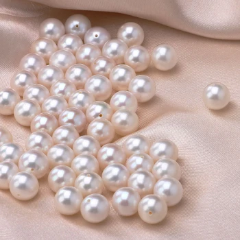 Zhuji Kultivētas Dabīgo Saldūdens Pērli Augstu Spīduma Pusi Dziļurbuma Zaudēt Pērles par Rotaslietu izgatavošana