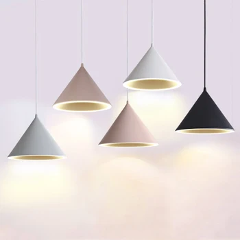 Ziemeļvalstu vienkārši mūsdienu lustra, radošas personības LED restorāns gaismas macaron stila restorāns kulons lampas bārs lampas