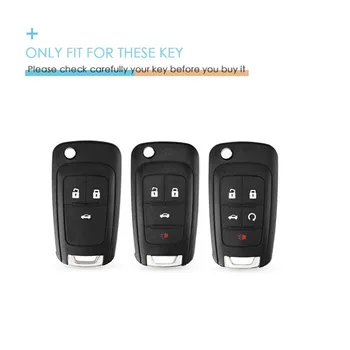 Ādas Automašīnas Tālvadības Smart Key Soma Fob Lietu Vāku Turētājs Buick Chevrolet Cruze Opel Vauxhall Mokka Encore Veidošanas Piederumi