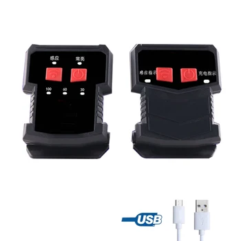 Āra USB LED Velo Lukturu Ūdensizturīgs Lādējams Klipu Lukturi Regulējams Žests Akumulatora Uzrādi Klp Gaismas