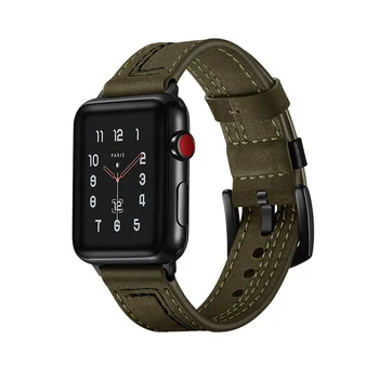 Īstas Ādas siksna Apple skatīties joslas 44mm 40mm iWatch 42/38mm smart watchband jostu, rokassprādzi applewatch sērija 6 5 4 3 se