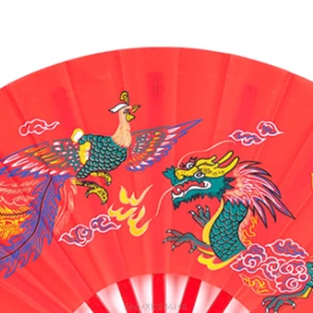 Ķīniešu Kung Fu Ventilators, Tai Chi, Cīņas Mākslas Dragon Phoenix Plastmasas Rokas Locīšanas Fani Mākslas Deju Dāvanu S24 20 Dropship